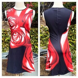 Clover Canyon floral rose print mini dress